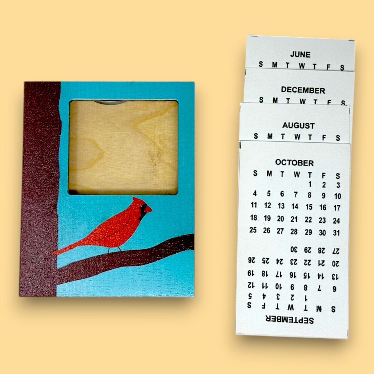 Custom Wood Perpetual Calendar - Image 3