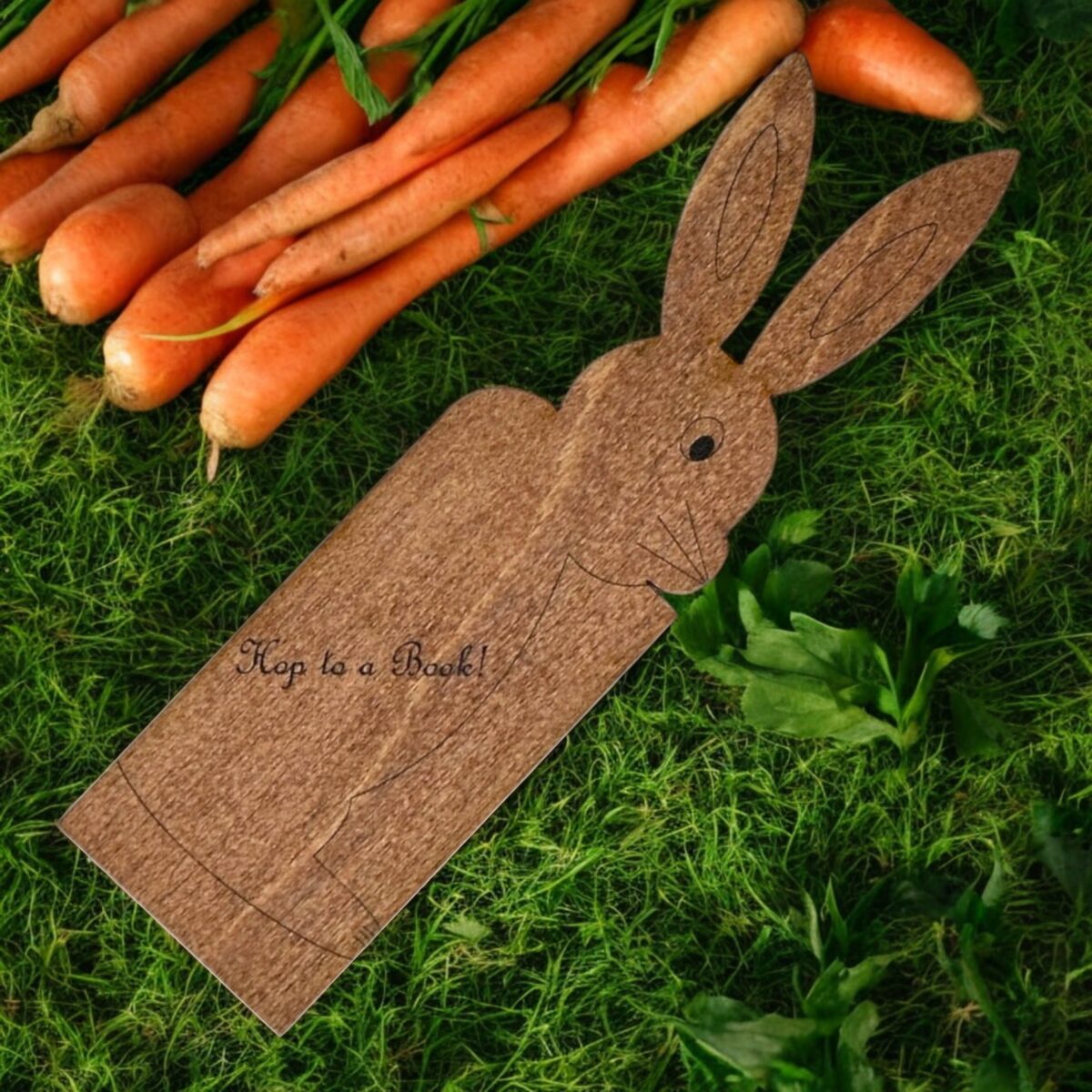 Wooden Bookmark - Book Bunny - Image 2